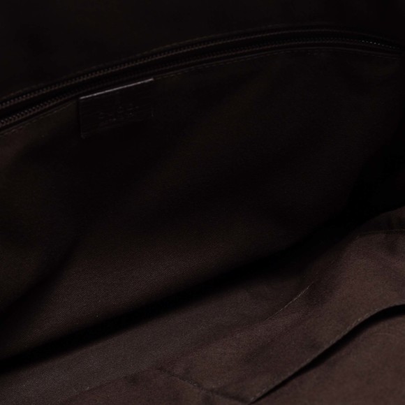 GUCCI Brown/Beige GG Supremes Canvas and Leather Web Business Briefcase Bag - Picture 8 of 8
